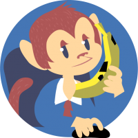 Monkey Answering Phone