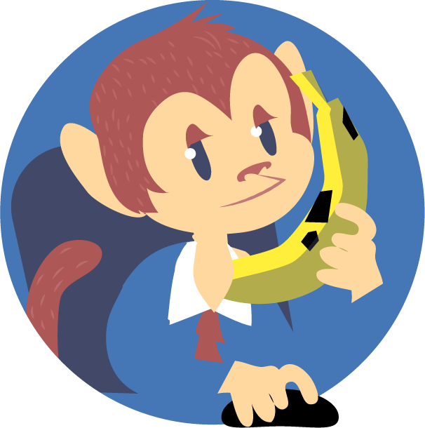 Monkey Answering Phone